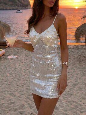 Apricot Party Women's Shiny Chic Mini Camisole